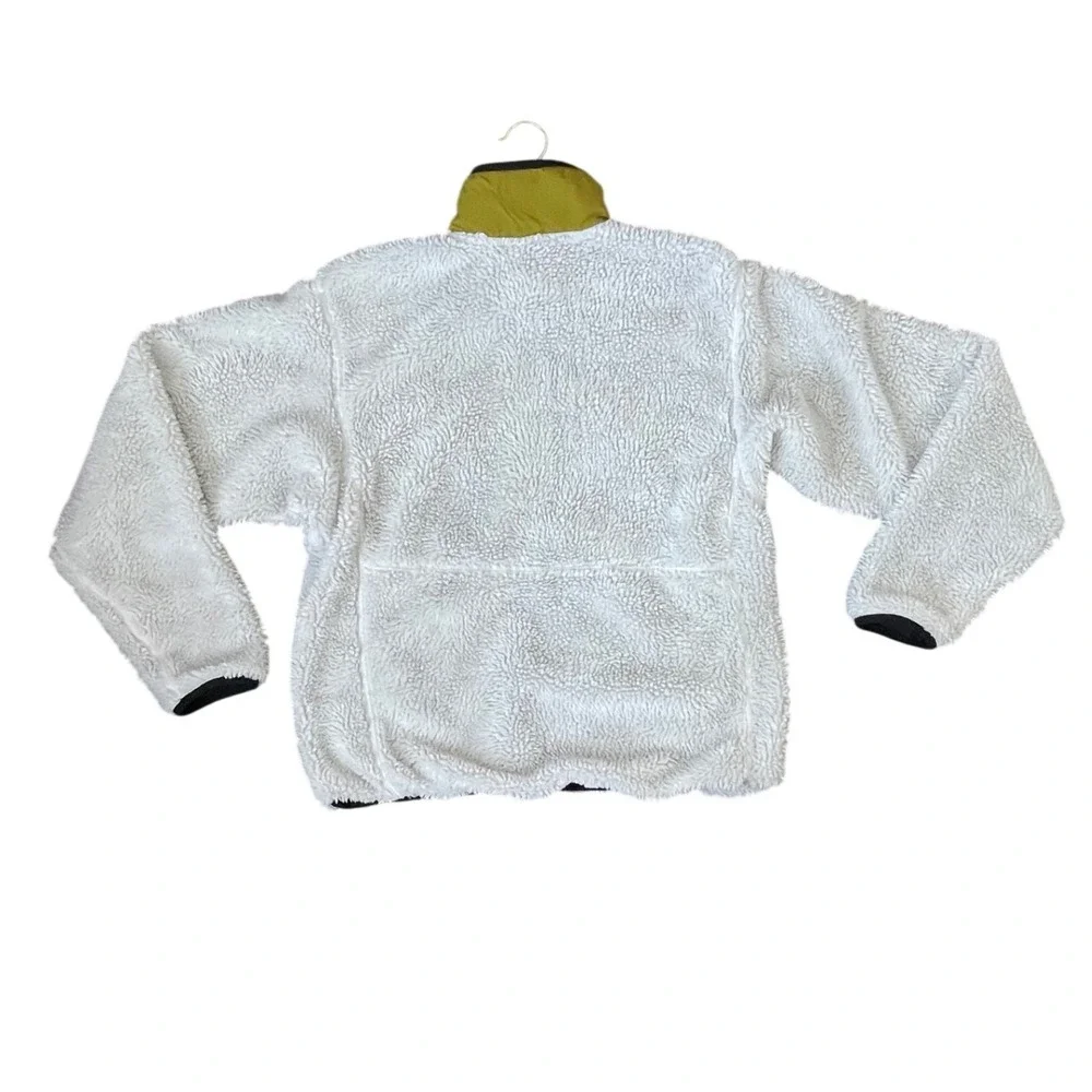 The North Face Mens White Sherpa‎ Fleece Quarter Zip Pullover NF0A7URN Small